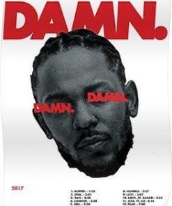 Promo 11 x 17 inches Kendrick Lamar Poster Damn